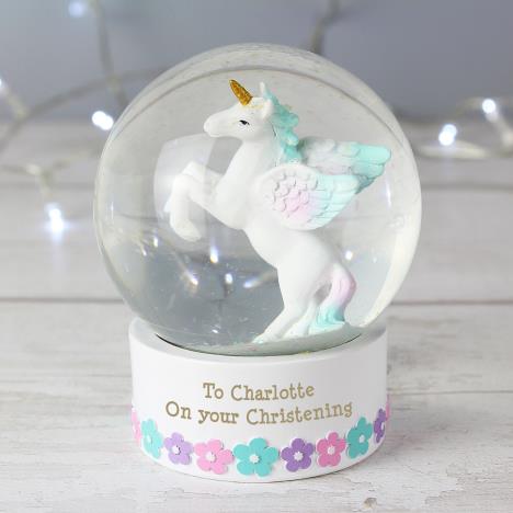 Personalised Unicorn Snow Globe Extra Image 1